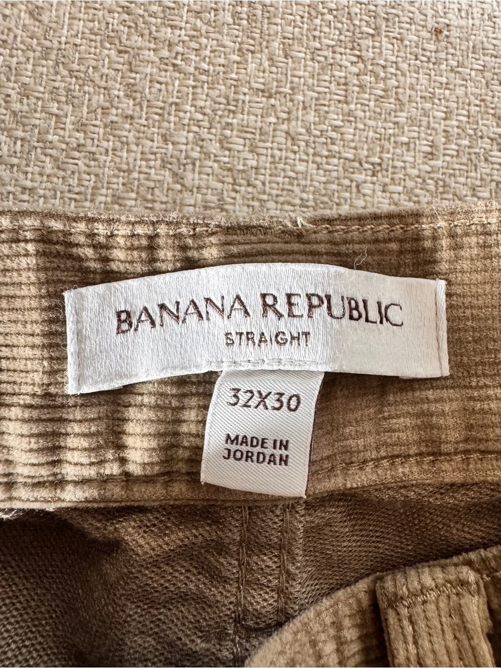 Banana Republic Men's Camel Corduroy Pants